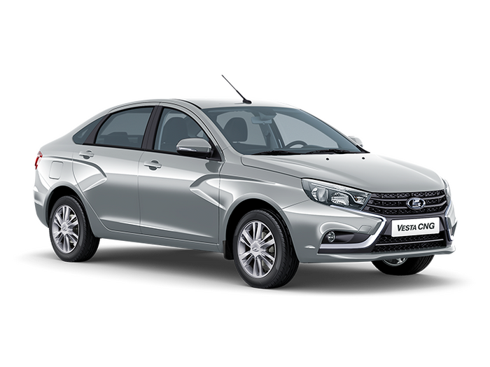 Lada Vesta CNG Серебристый "Платина"